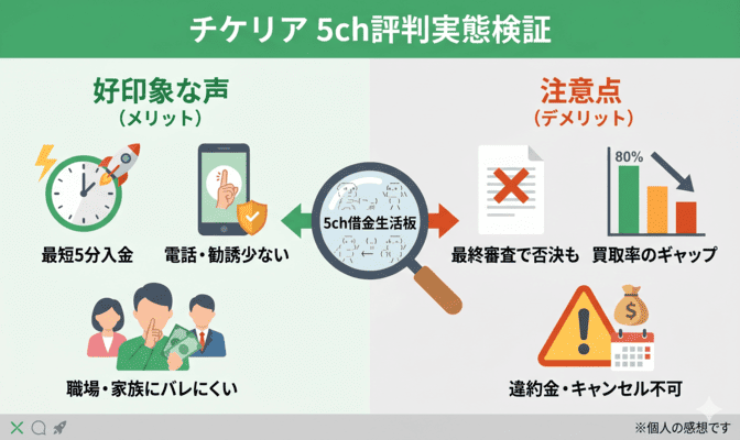 チケリア先払い買取の口コミ・評判を媒体別に調査