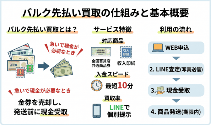 バルク先払い買取の仕組みと基本サービス概要