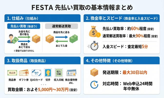 フェスタの先払い買取とは？基本情報を解説