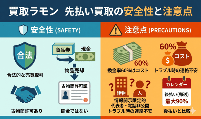 買取ラモン 先払い買取の安全性と注意点