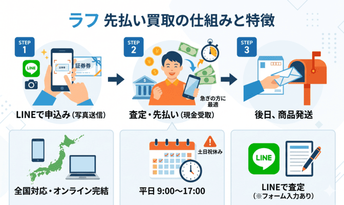 ラフの先払い買取とはどんなサービスか