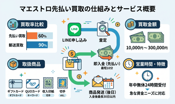 マエストロ先払い買取の仕組みとサービス概要