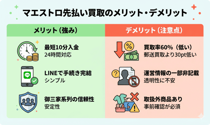 マエストロ先払い買取のメリット・デメリット