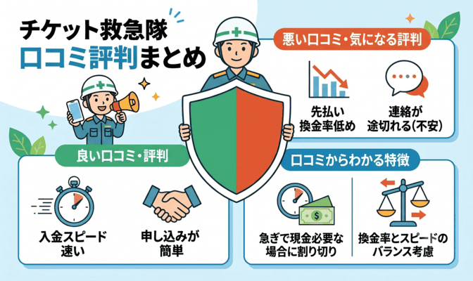 チケット救急隊の5ch・口コミ評判を調査