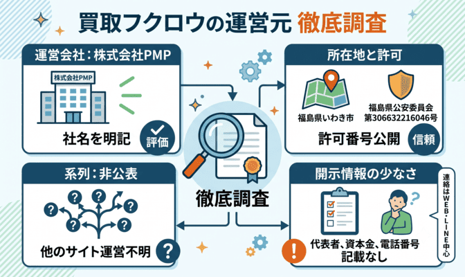 買取フクロウの先払い買取の運営元を徹底調査